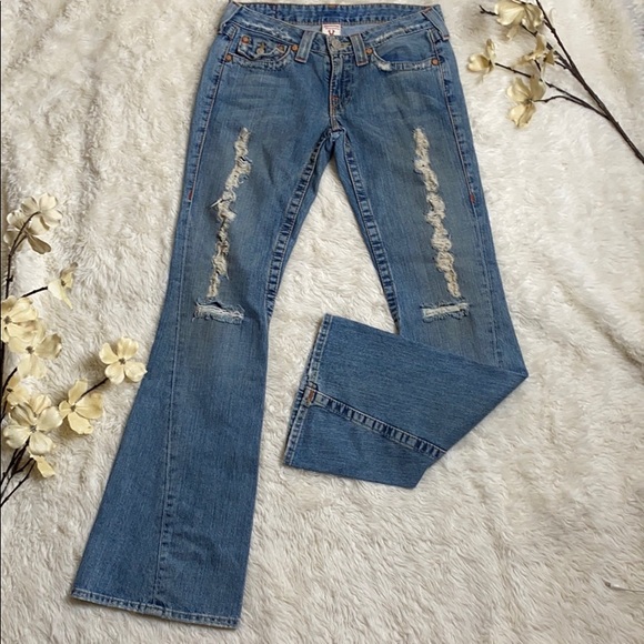 True Religion Denim - True Religion flair distressed jeans
